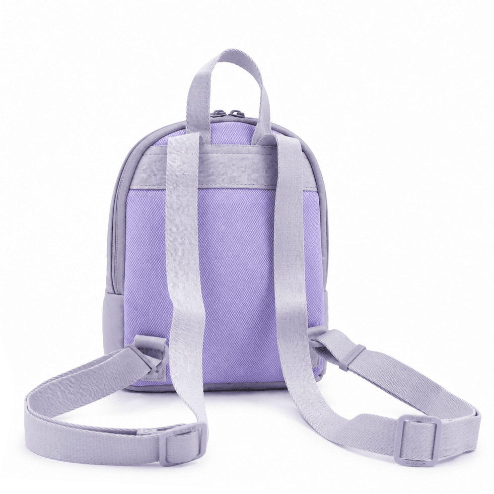 Дамска раница David Jones от плат лавандула 2 Дамска раница David Jones цвят лавандула от еко кожа с регулируеми дръжки