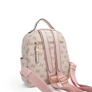 Дамска раница Silver&Polo SP1130 от водоустойчива фолирана еко кожа в цвят Pembe Pudra