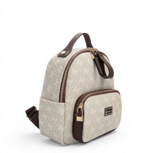Дамска раница Silver&Polo SP1130 от водоустойчива фолирана еко кожа в цвят Tas Kahve