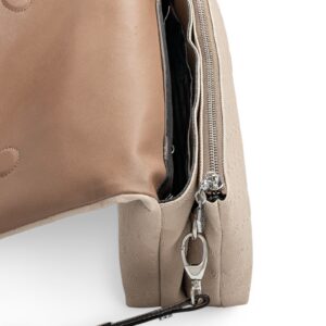 Дамска чанта Silver&Polo през рамо от бежова еко кожа