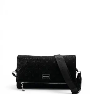 SP1278 Kadın Çapraz Çanta Fashion Siyah - Siyah SP1278-M158 5 Дамска чанта Silver&Polo през рамо от черна еко кожа