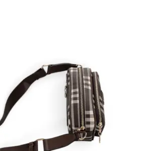SP1111 Kadın Çapraz Çanta Çizgili Ekose Kahve - Kahve SP1111-M212 5 Дамска кросбоди чанта Silver&Polo SP1111 от висок клас еко кожа