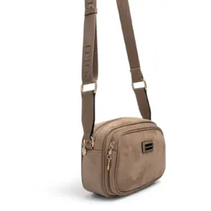 SP1111 Kadın Çapraz Çanta Süet Vizon - Latte SP1111-M12 1 Дамска кросбоди чанта Silver&Polo SP1111 от еко велур