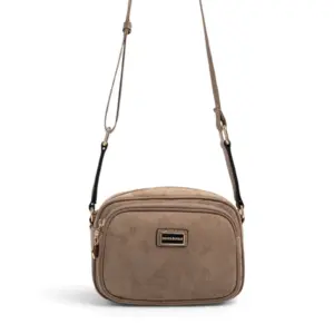 SP1111 Kadın Çapraz Çanta Süet Vizon - Latte SP1111-M12 Дамска кросбоди чанта Silver&Polo SP1111 от еко велур