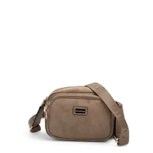SP1111 Kadın Çapraz Çanta Süet Vizon - Latte SP1111-M12 4 Дамска кросбоди чанта Silver&Polo SP1111 от еко велур