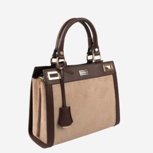 Дамска чанта SILVER&POLO SP1174 визон кафе от еко велур