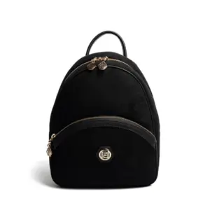Черна дамска раница Silver&Polo от еко кожа