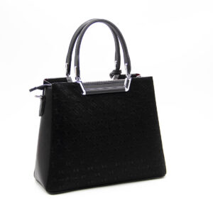 Дамска черна чанта SILVER&POLO от фолирана еко кожа