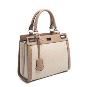 Дамска чанта SILVER&POLO беж лате от еко кожа