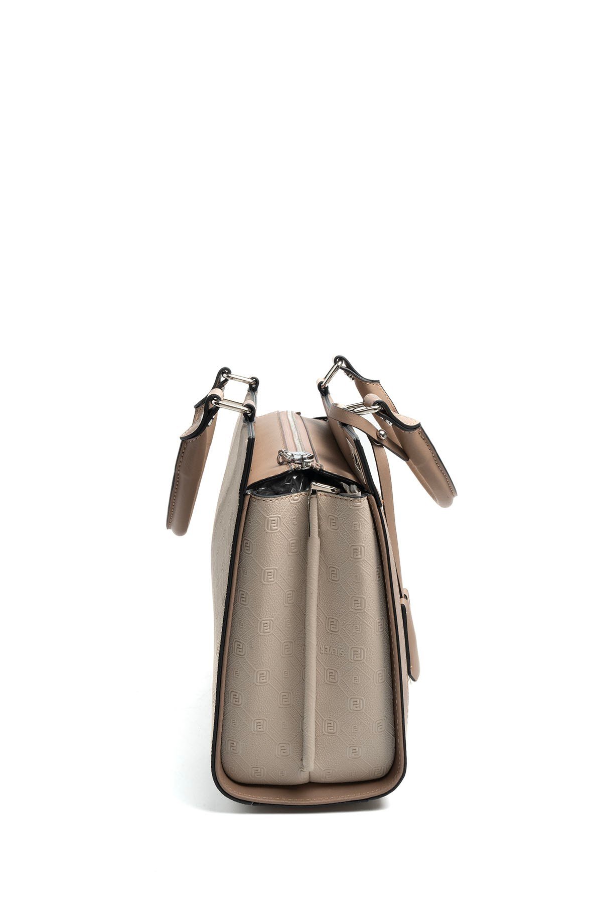 Silver Polo Bej - Latte Fashion Kadın El Çantası SP1174 2 Дамска чанта SILVER&POLO беж лате от еко кожа