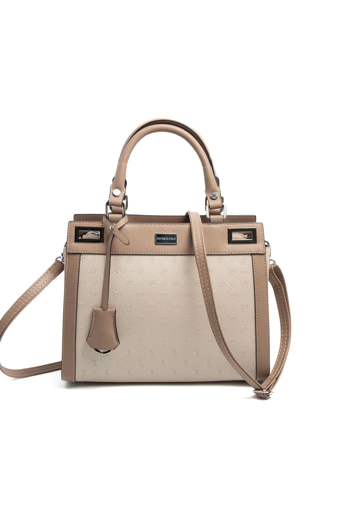 Silver Polo Bej - Latte Fashion Kadın El Çantası SP1174 4
