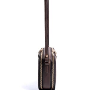 Silver Polo Kahve - Kahve Süet Kadın Çapraz Çanta SP888 2 Тъмно кафява дамска чанта Silver&Polo от еко велур