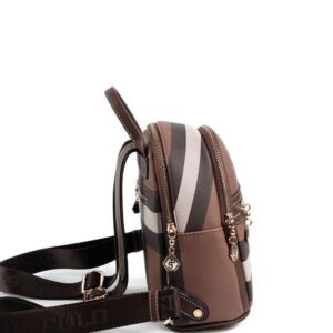 Дамска чанта Silver&Polo тъмно кафяво каре