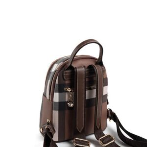 Дамска чанта Silver&Polo тъмно кафяво каре