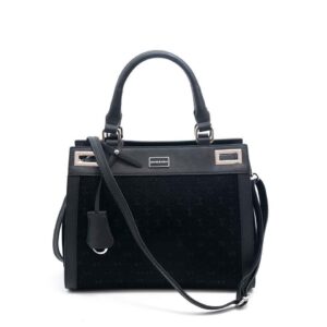 Silver Polo Siyah - Siyah Fashion Kadın El Çantası SP1174 5 Дамска черна чанта SILVER&POLO от еко кожа