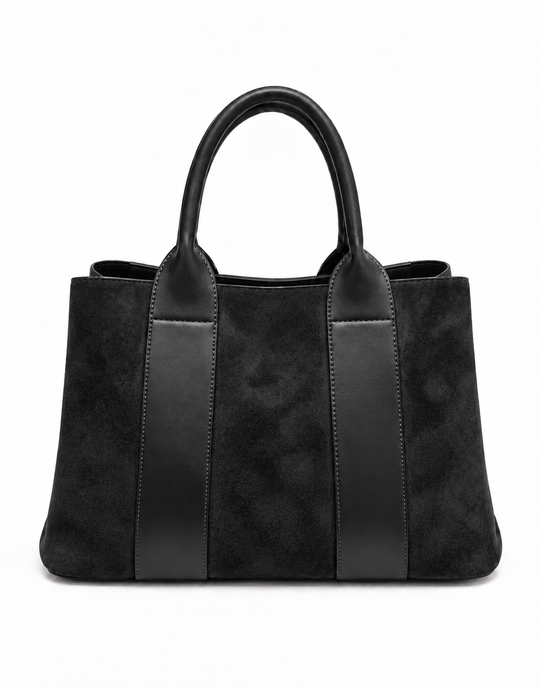 Дамска чанта Paolo Bags 1 Дамска чанта Paolo Bags от еко велур с къси дръжки