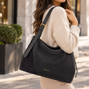 Дамска чанта David Jones CM8583 от висококачествена еко кожа и велур