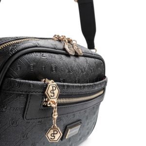 Черна дамска чанта Silver&Polo SP1297 от еко кожа с регулируема презрамка и елегантен дизайн