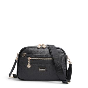 Черна дамска чанта Silver&Polo SP1297 от еко кожа с регулируема презрамка и елегантен дизайн